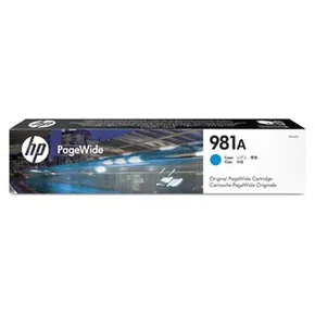HP Original Ink J3M68A, HP 981A, cyan, 6000S, 70ml, HP PageWide Enterprise Color 556, MFP 586